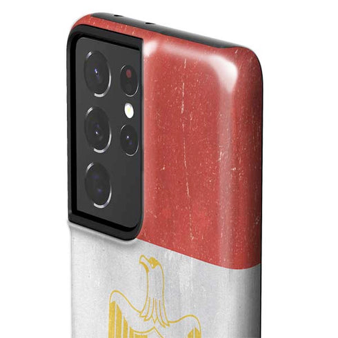 Egypt Flag Distressed Galaxy S21 Ultra 5G Pro Case